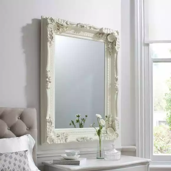 Cedar & Sage Charlton Wall Mirror, Cream 119x89cm - Image 2