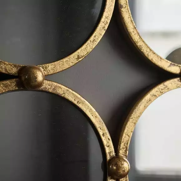 Cedar & Sage Harris Antique Gold Leaf Wall Mirror - Image 2