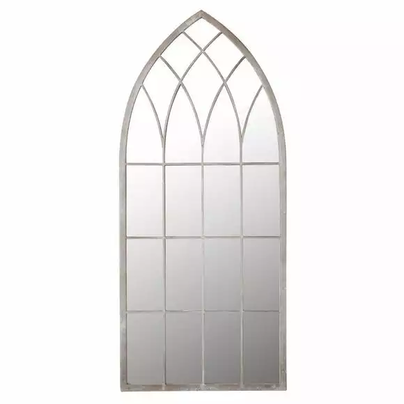 Milton Manor Chapel Distressed Bronze Outdoor Window Mirror, 161x72cm - Image 2