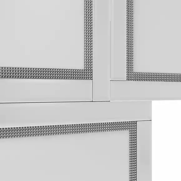 Dunelm Multi Frame Diamonte Wall Mirror - Image 2