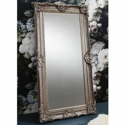Cedar & Sage Brookfield Leaner Mirror, Silver 177x88cm