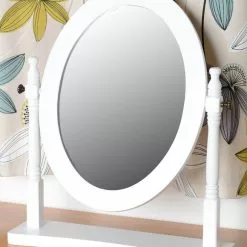 Seconique Contessa Dressing Table Mirror, White 57x48cm