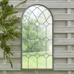 Dunelm Florence Grey Outdoor Mirror