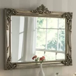 Yearn Mirrors Yearn Baroque Mirror, Silver 107x86cm