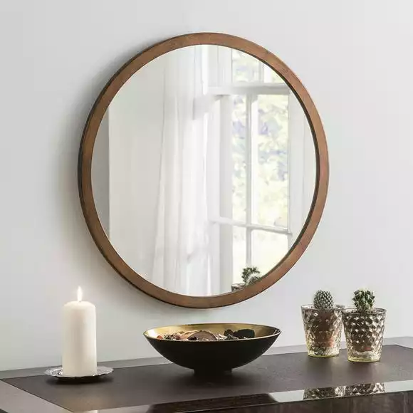 Yearn Mirrors Yearn Classic Round Wall Mirror, Bronze 60cm