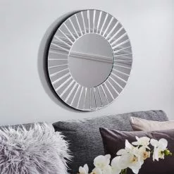 Dunelm Round Wall Mirror, 65cm