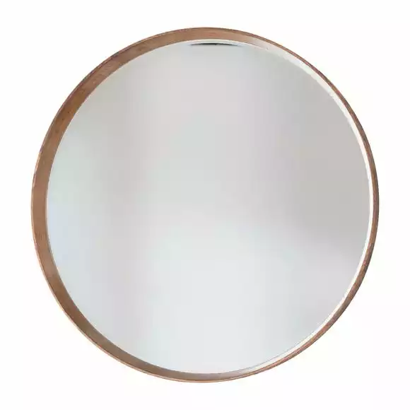 Cedar & Sage Sutton Round Oak Wall Mirror, 74cm
