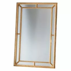 Cedar & Sage Mansfield Rectangle Mirror, Gold 121x80cm