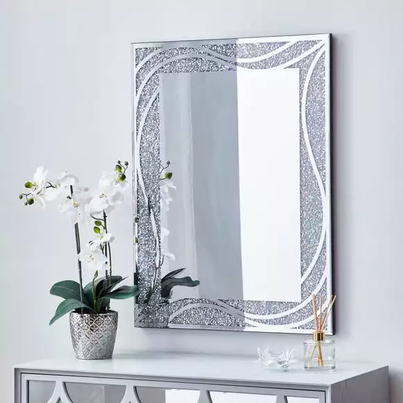 Dunelm Mirage Wall Mirror 80x60cm