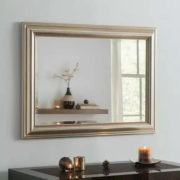 Yearn Mirrors Yearn Beaded Mirror, Champagne 119x94cm