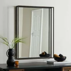 Dunelm London Wall Mirror, 60x80cm