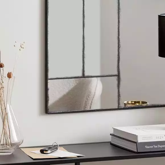 Dunelm Distressed Window Mirror, 90x60cm - Image 2