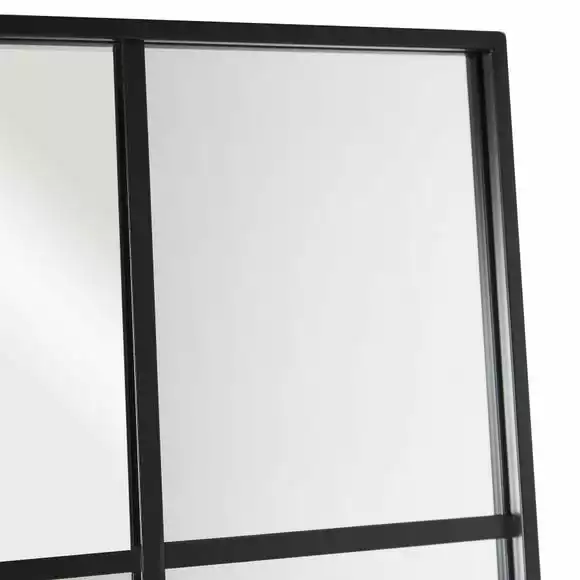 Dunelm Window Black Lines Leaner Mirror, 165x40cm - Image 4