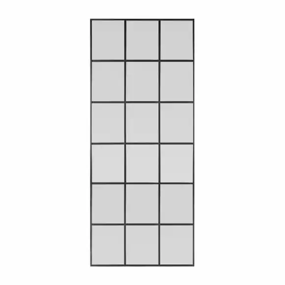 Dunelm Window Black Lines Leaner Mirror, 180x80cm - Image 3