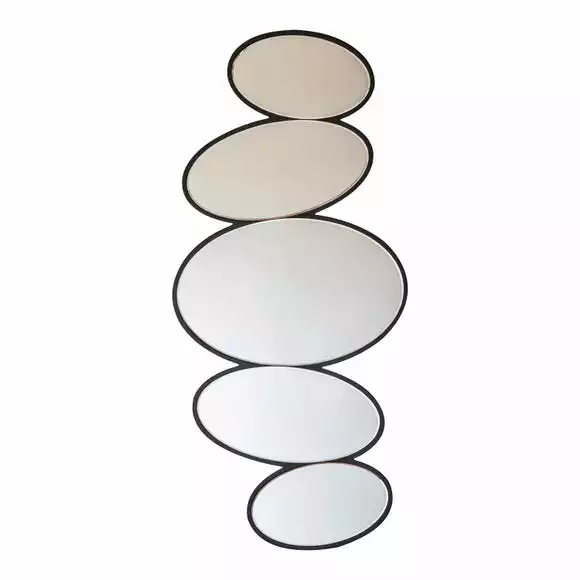 Cedar & Sage Alya Pebble Stack Wall Mirror, 118x54cm - Image 3