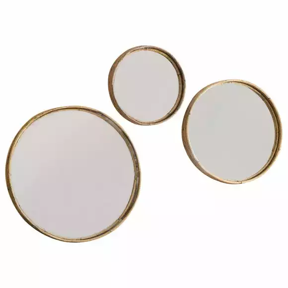 Cedar & Sage Set Of 3 Buxton Round Mirrors - Image 3