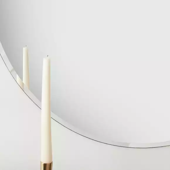 Dunelm Frameless Round Apartment Mirror, 80cm - Image 2