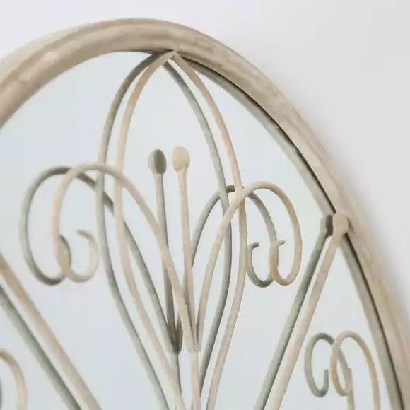 Dunelm Summer Orchid Round Garden Mirror, 90cm - Image 3