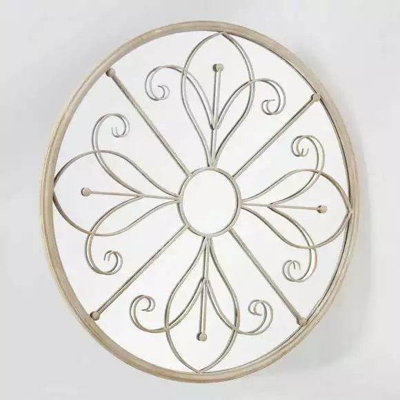 Dunelm Summer Orchid Round Garden Mirror, 90cm - Image 4