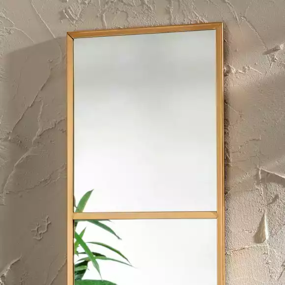 Dunelm Window Mirror 85x25cm Gold Outdoor - Image 2