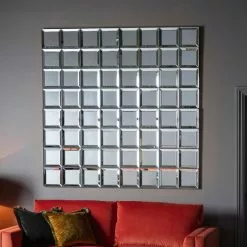 Cedar & Sage Grove Square Wall Mirror, 80cm