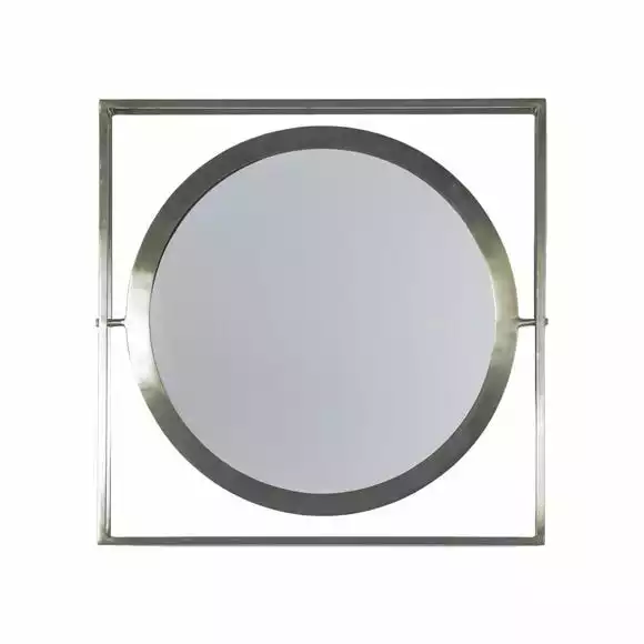 Cedar & Sage Moneta Round Wall Mirror, Zinc 61cm - Image 3