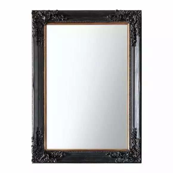 Cedar & Sage Patton Wall Mirror, Antique Black 80x109cm - Image 3
