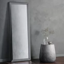 Cedar & Sage Lyra Wall Mirror, Grey 51x143cm