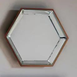 Cedar & Sage Set Of 6 Parc Hexagon Mirrors, 35cm