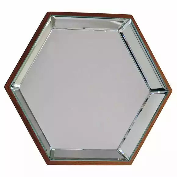 Cedar & Sage Set Of 6 Parc Hexagon Mirrors, 35cm - Image 2