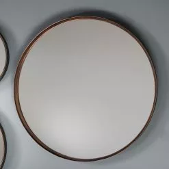Cedar & Sage Set Of 2 Ruse Round Wall Mirrors, 61cm