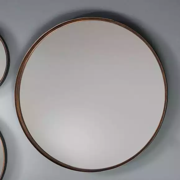 Cedar & Sage Set Of 2 Ruse Round Wall Mirrors, 61cm