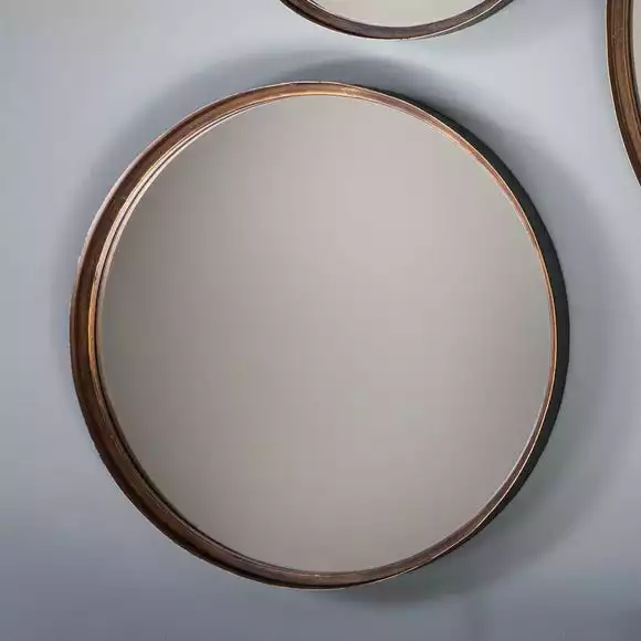 Cedar & Sage Set Of 2 Ruse Round Wall Mirrors, 31cm