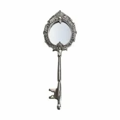Cedar & Sage Roorkee Mirror, Antique Nickel 10x26cm