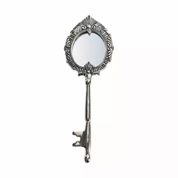 Cedar & Sage Roorkee Mirror, Antique Nickel 10x26cm