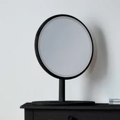 Cedar & Sage Wusu Dressing Mirror, Black 46x64cm
