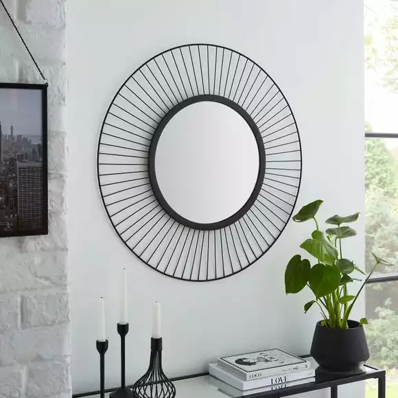 Elements Indoor Outdoor Black Mirror, 70cm - Image 2