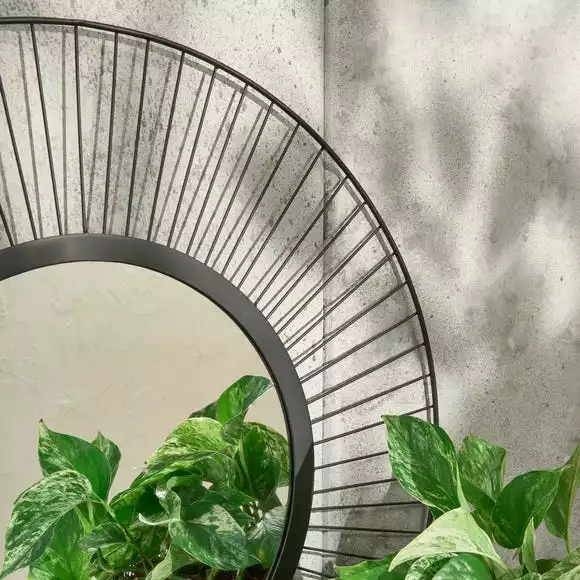 Elements Indoor Outdoor Black Mirror, 70cm - Image 3