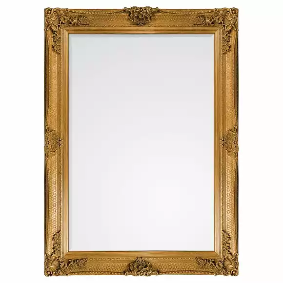 Cedar & Sage Geneva Rectangle Mirror, Gold 110x79cm - Image 3