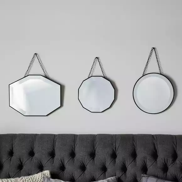 Cedar & Sage Set Of 3 Raphine Scatter Mirrors