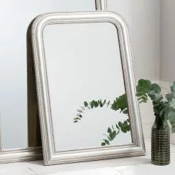 Cedar & Sage Winnona Free Standing Mirror, Silver 56x84cm