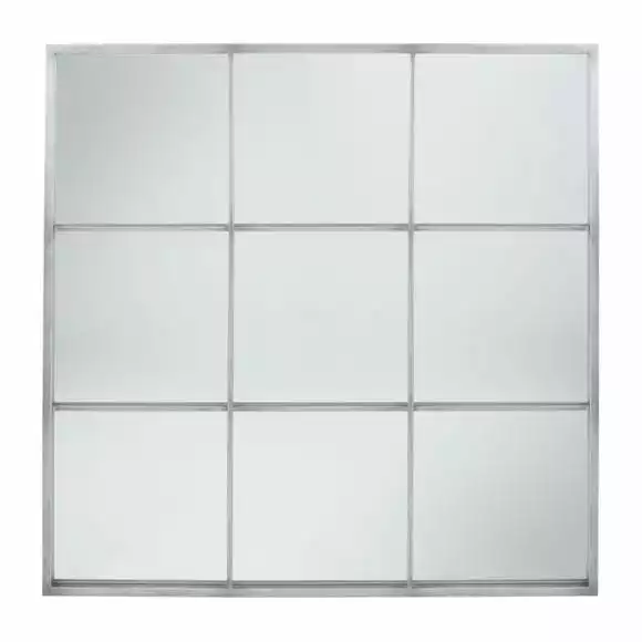 Pacific Lifestyle 9 Section Square Wall Mirror, Dark Grey 110cm - Image 2