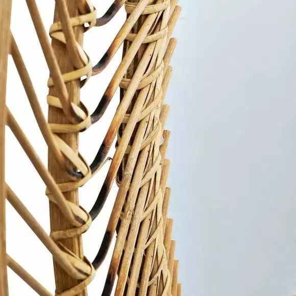 Pacific Lifestyle Bamboo Small Round Wall Mirror, 70cm - Image 3