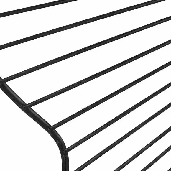 Pacific Lifestyle Metal Floral Frame Round Wall Mirror, Black 76cm - Image 4