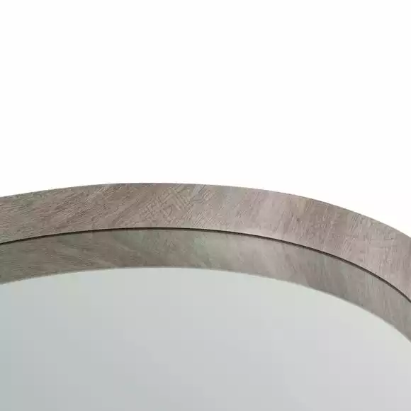 Pacific Lifestyle Round Wall Mirror, Grey Oak 74cm - Image 4